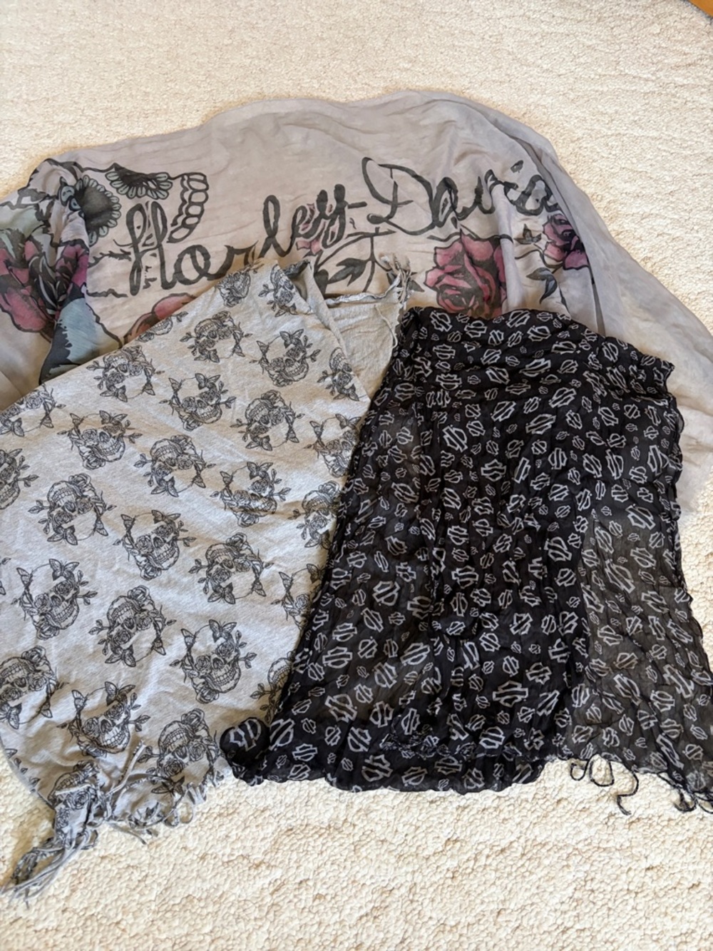 Harley-Davidson set of 3  scarves